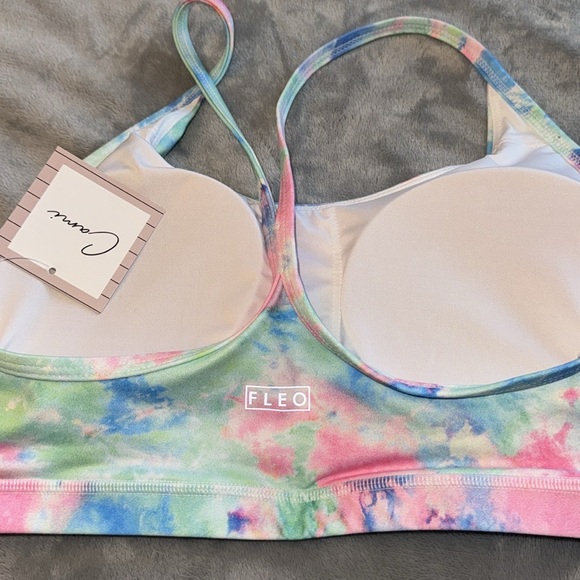 🎯NWT Fleo Cami Sports Bra Cloud Wish Size Large - Picture 9 of 9
